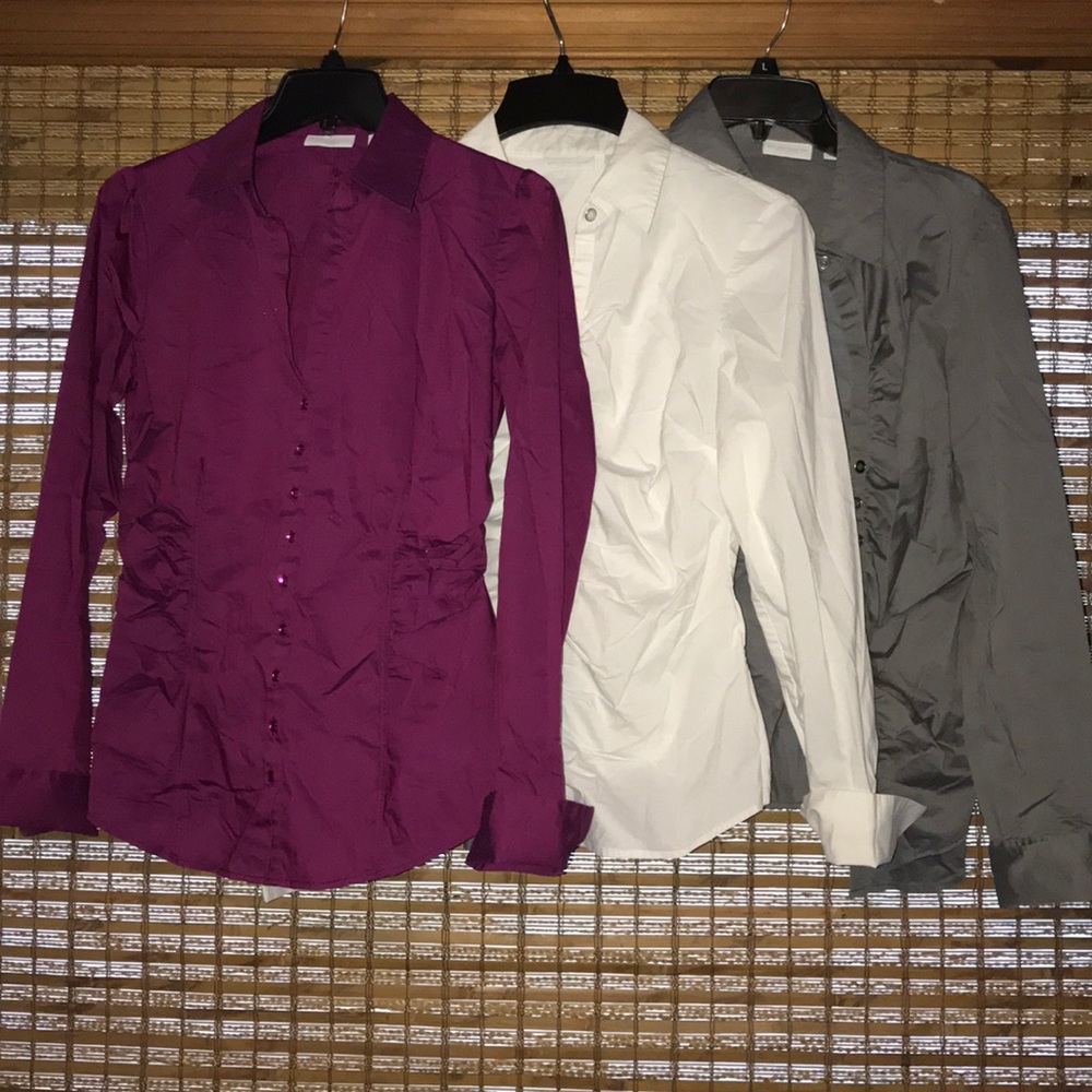 EUC New York & Co button down shirt bundle